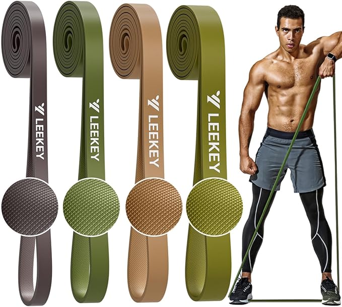 LEEKEY Resistance Bands Set for Pull-Up Assistance & Full-Body Training, Multi-Level Exercise Bands with Bag for Home Workouts, Physical Therapy, Strength Training (Men/Women) - Bloomnest