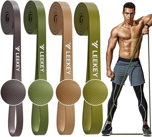 LEEKEY Resistance Bands Set for Pull-Up Assistance & Full-Body Training, Multi-Level Exercise Bands with Bag for Home Workouts, Physical Therapy, Strength Training (Men/Women) - Bloomnest