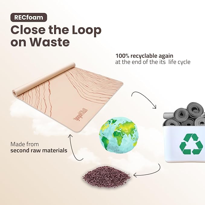 Large Yoga Mat (6'x4') – 1/4" & 1/2" Thick Exercise Mats for Home Workout, Extra Wide Workout Mats for Home Gym, Yoga, Pilates, Stretching, Floor & More