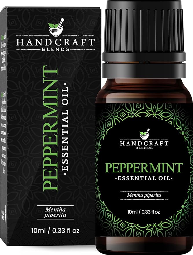 Handcraft Blends Peppermint Essential Oil – 0.33 Fl Oz – 100% Pure and Natural – Premium Grade Essential Oil for Diffuser and Aromatherapy, Skin, Massage, Candle and Soap Making Fragrance - Bloomnest
