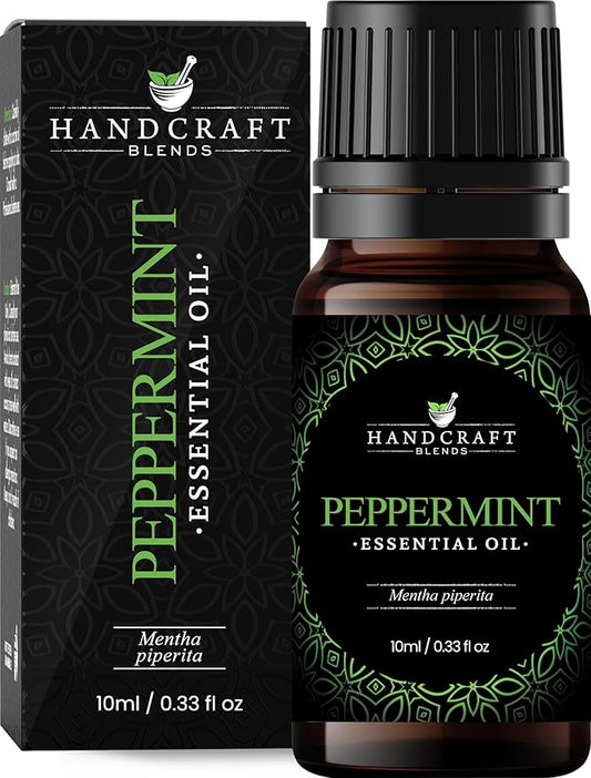Handcraft Blends Peppermint Essential Oil – 0.33 Fl Oz – 100% Pure and Natural – Premium Grade Essential Oil for Diffuser and Aromatherapy, Skin, Massage, Candle and Soap Making Fragrance - Bloomnest