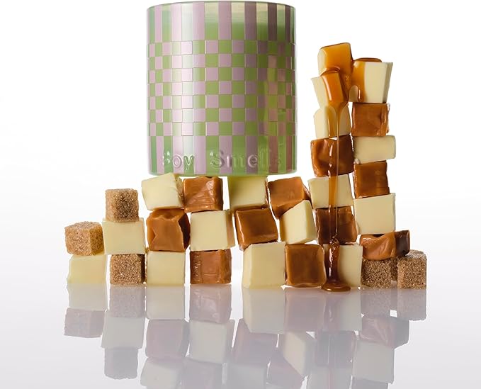 Boy Smells Salty Caramel Large Candle – Warm Holiday Candle with Clove, Brown Sugar & Sea Salt – Long Burn Soy Wax Candle – 27oz - Bloomnest