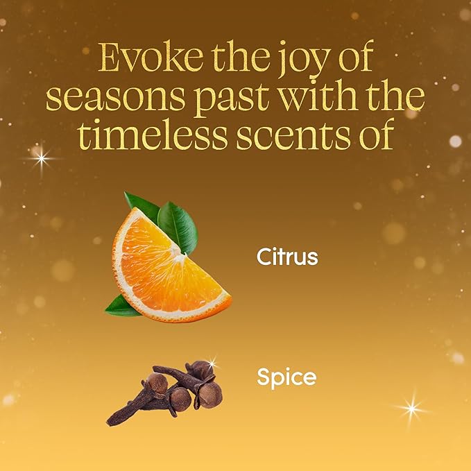 Glade 3-Wick Scented Candle Jar, Orange Zest & Clove, Air Freshener Infused with Essential Oils, 6.8 Oz, 3 Count - Bloomnest