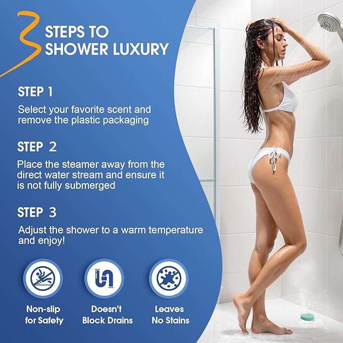 Shower Steamers, 18 Pack Set Shower Bombs with 6 Organic & Natural Fragrance, Self-Care & Relaxation Presents for Women and Men, Ideal for Personal Care and Birthday, Valentine's Day Presents