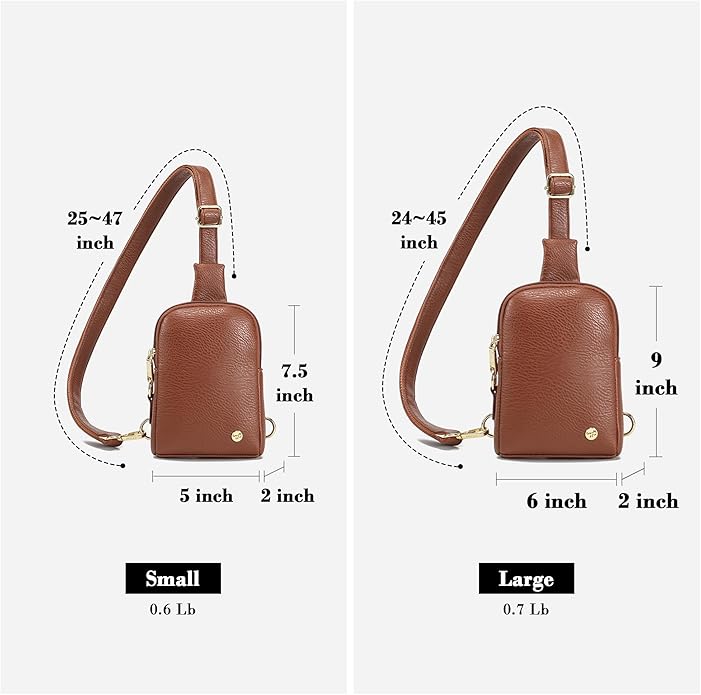 INICAT Small Sling Bag for Women Everyday & Travel Crossbody Bags Lightweight Cross Body Purses Vegan Leather - Bloomnest