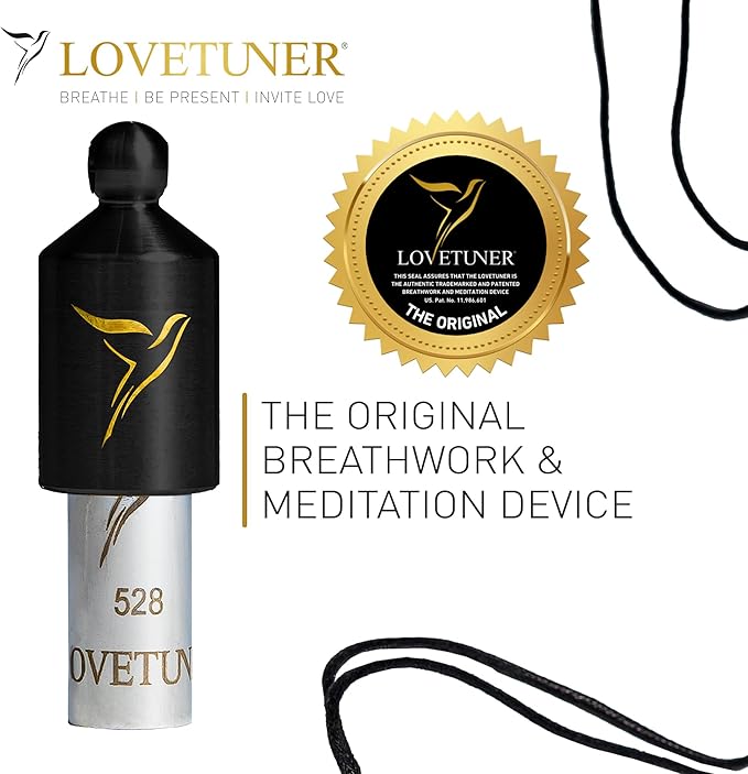 LOVETUNER 528 Hz Breathing Necklace | Stress Relief Whistle | Promote Calm, Relaxation & Focus with Mindful Sound Healing - Bloomnest