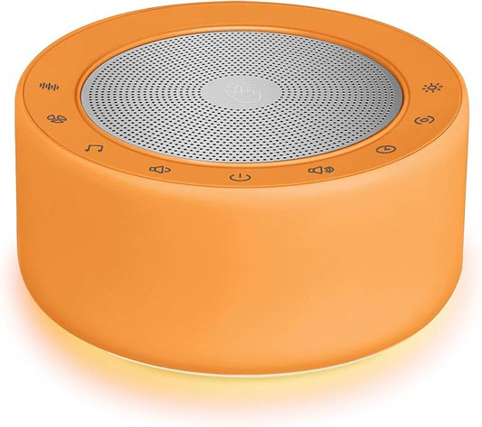 Nursery Lamp with Sound Machine, Mood Lighting, 7 Colors Night Light, 30 Soothing Sounds, White Noises for Baby, Adults. Timer, Plug in, Memory Function, Touch Control - Bloomnest