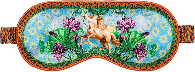 slip Pure Silk Sleep Mask - 100% Pure 22 Momme Mulberry Silk Eye Mask - Comfortable Sleeping Mask with Elastic Band, Zodiac Collection: Sagittarius - Bloomnest