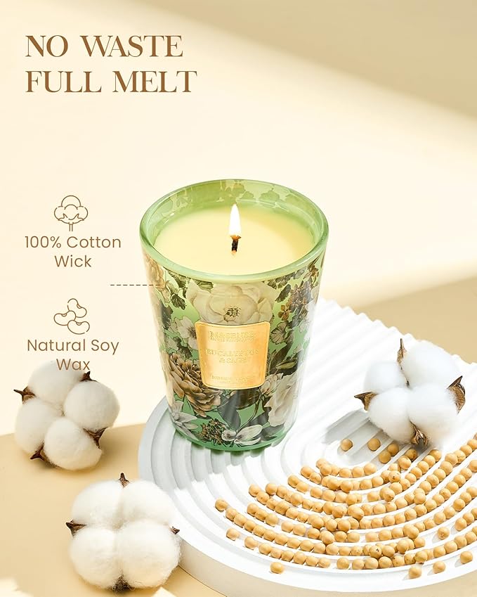 M&SENSE Eucalyptus Sage Scented Candle, 35oz 150H Long Lasting, 3-Wick Natural Soy Candles Aromatherapy Relaxing Sleep, Fall Winter Christmas Thanksgiving Home Fragrance Housewarming Gifts - Bloomnest
