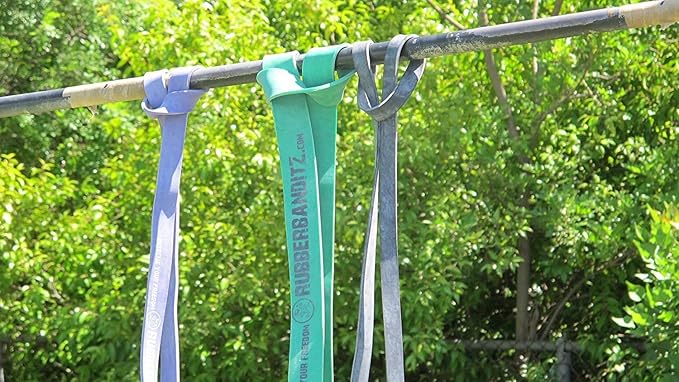 Rubberbanditz Combo Pull Up Assist Bands | Heavy Duty Resistance Exercise Bands for Powerlifting, Mobility, and Stretching | Resistance Bands for Working Out - Bloomnest