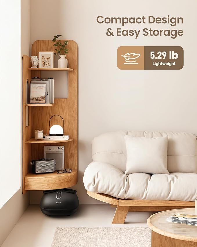 RENPHO Foot Massager with Heat [2025 Upgraded], Shiatsu Foot Massager for Plantar Fasciitis Relief, Feet Massager Neuropathy Pain Relief, Fits up to Size 12 Feet