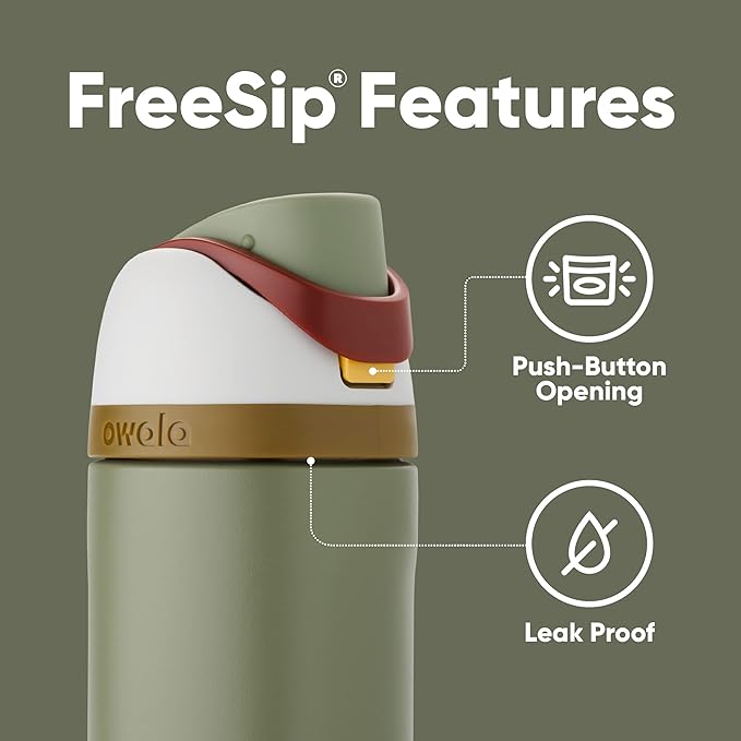 Owala Star Wars FreeSip Insulated Stainless Steel Water Bottle with Straw for Sports and Travel, BPA-Free, 24-Ounce, Boba Fett Owala