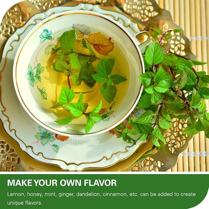 WT WEETEE Nettle Leaf Tea Bags, Made with 100% Pure Stinging Nettle Leaf, Natural Caffeine-free Herbal Tea Rich in Vitamins & Minerals,1.5g x 100 Counts - Bloomnest