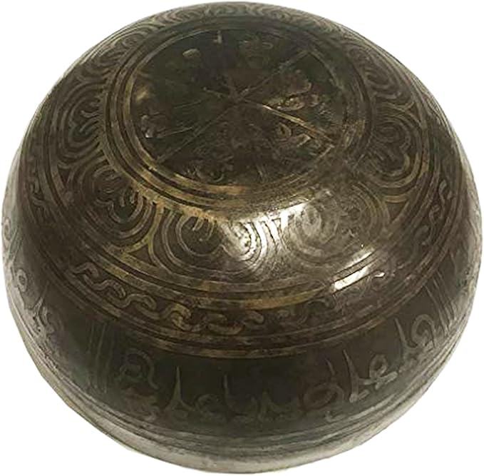 Sacral Chakra Antique Hand Pounded Singing Bowl Nepal [ 411 SB, 5.75 inch diameter ] - Bloomnest