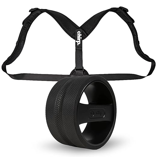Chirp Wellness Duo: Upper Back Posture Corrector & Vibrating Foam Roller for Pain Relief, Spinal Alignment, and Deep Tissue Therapy - Black - Bloomnest