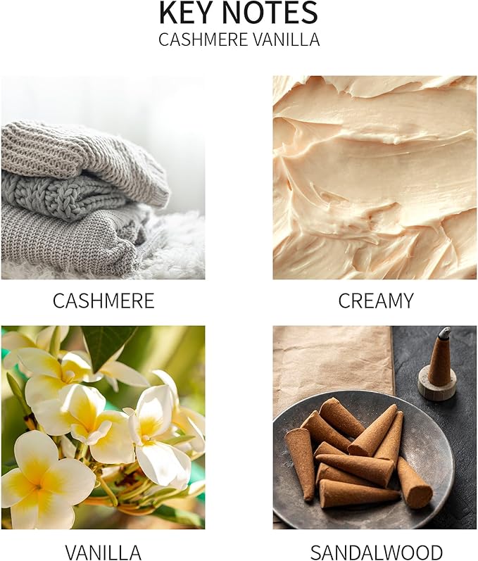 Airkeep Reed Diffuser Oil Refill with Diffuser Sticks, 6.76 Fl Oz(200ml) Cashmere Vanilla Scented Oils, Aroma Therapy, Home Fragrance & Air Freshener, Office Décor, Decoration - Bloomnest