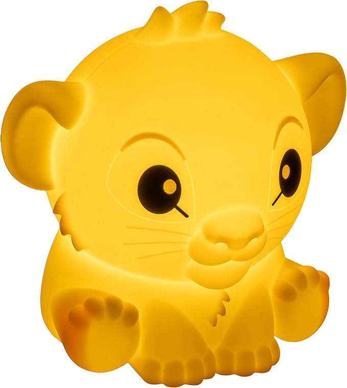 The Lion King Simba SquishyGlo Silicone Light, Officially Licensed Disney Lamp for Kids & Teens, Cordless & Rechargeable Bedroom Décor, Collectible Merchandise | Paladone - Bloomnest