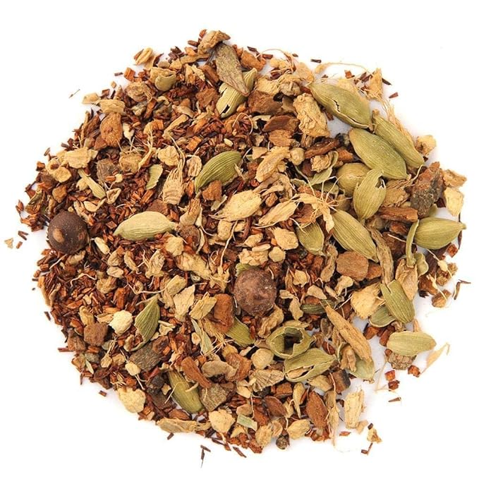 Organic Positively Tea Company, Rooibos Chocolate Chai Tea, Loose Leaf, 16 Ounce - Bloomnest