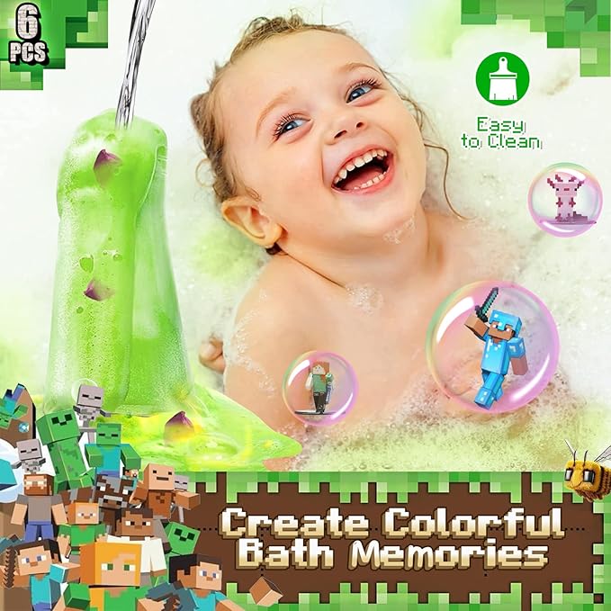 Bath Bombs for Kids: Organic Bath Bombs with Toys Inside for Dry Skin Moisturize, Kids Bath Toys & Scientific Toys, Dried Rose Petals with Eruption of Foams, Bath Flask Potion Kits Gift Set - Bloomnest
