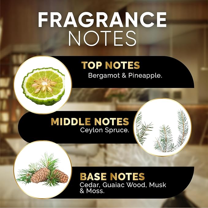 Luxury Hotel Diffuser Oil for Hotels and Homes - Aromatherapy Oils for use with an Essential Oil Diffuser at Home - Fragrance-Scent Diffuser Oil Blend (Winter Spruce) 4.05fl oz (120ml) - Bloomnest