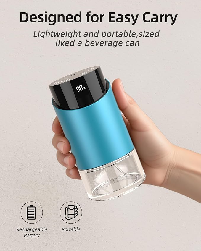 Waterless Essential Oil Diffuser Aromatherapy Scent Diffusers for Home Large Room, Bedroom, Car, Office, Battery Operated Mini Portable Air Freshener, 3 Countdown Timers & 3 Mist Levels - Bloomnest