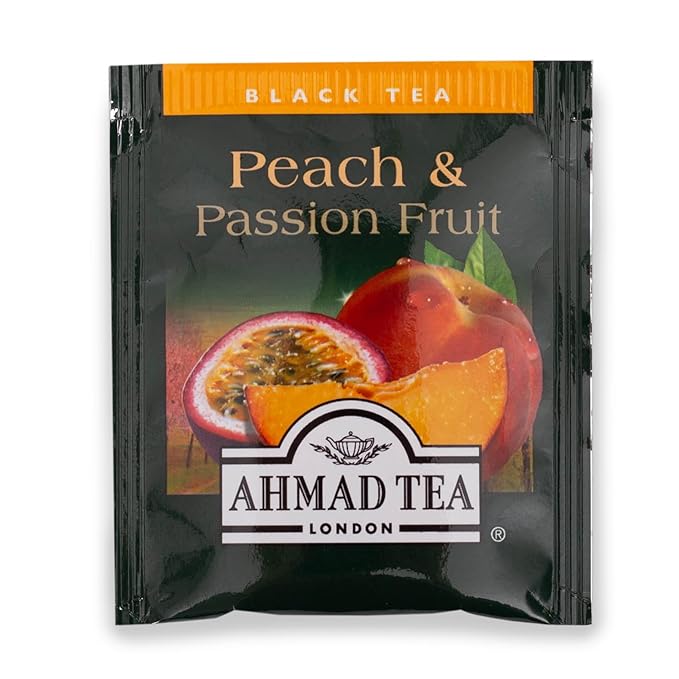 Ahmad Tea of London Peach & Passion Fruit Tea Bags 20s Box - Bloomnest