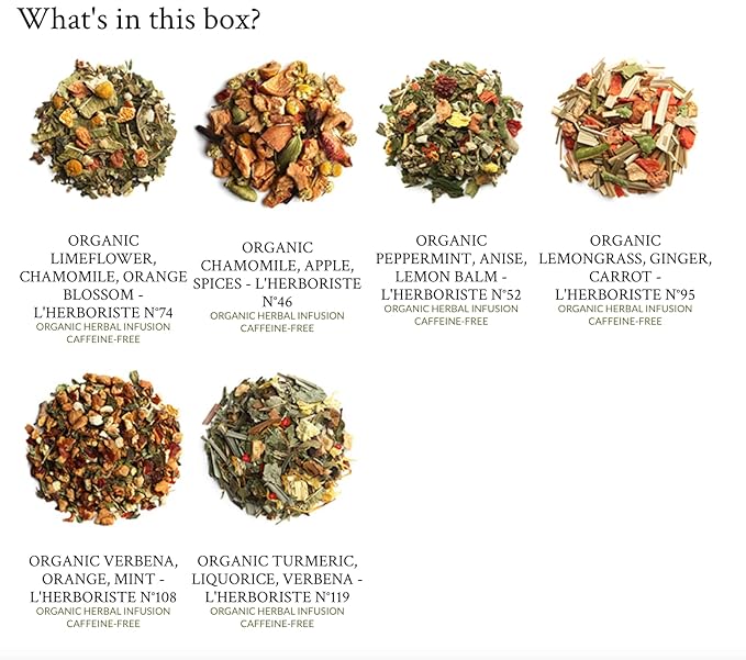 Palais des Thés - Organic L'Herboriste Box - Selection of 36 Premium Herbal Teas - Premium Tea Bags Set, Serves 36 Cups - Bloomnest