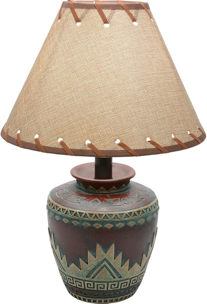 BLACK FOREST DECOR Bryce Canyon Accent Lamp – Rustic Cabin Table Light – 15" x 10" - Bloomnest