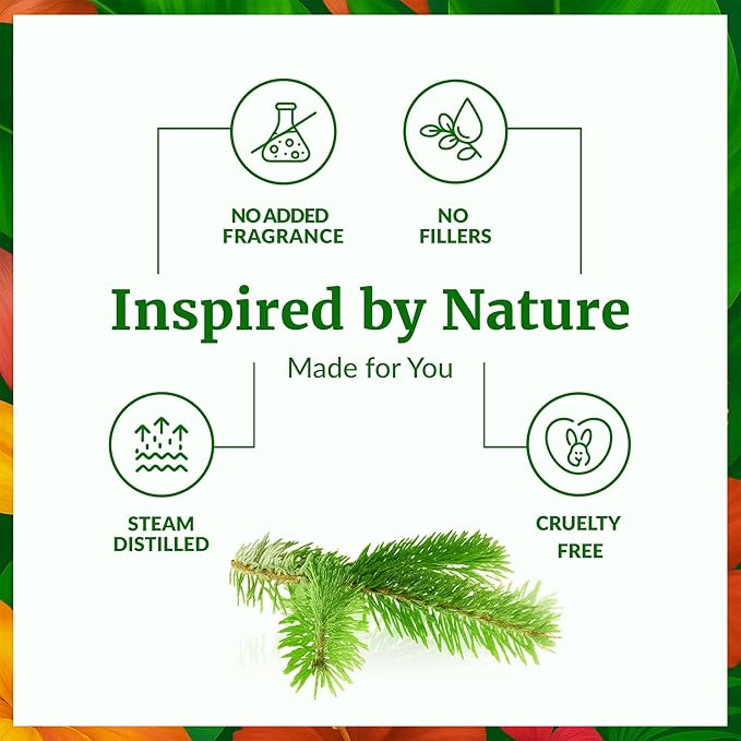 SVA Fir Needle Essential Oil – 4 Fl Oz – 100% Natural Fir Needle Oil - for Diffuser, Hair Care, Face, Skin Care, Aromatherapy, Scalp and Body Massage, Soap and Candle Making – with Dropper - Bloomnest