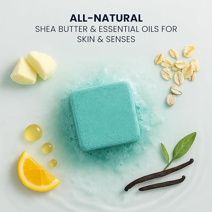 Bath Bombs for Men - Gift Set of 18 Square Shaped Handmade Natural Bath Bombs of 2.5 oz w/Essential Oils, Unique Manly Scents, for Boyfriend, Husband, Father - 18 Pack Square - Bloomnest