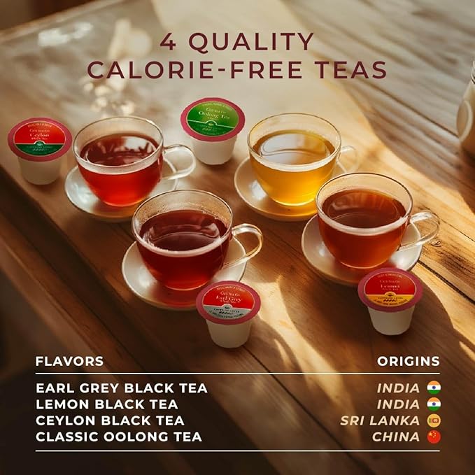 Gya Tea Co Mid-day Refresh Tea Pod Collection Gift Set (16 Count) - Different Flavors Assorted Variety Pack - Bloomnest
