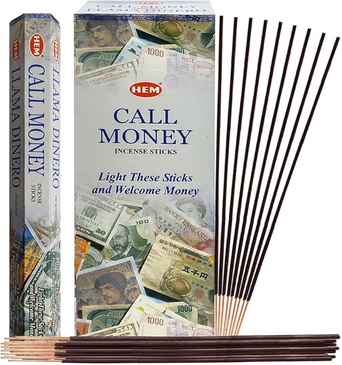 Call Money Incense Sticks and Incense Stick Holder Bundle Insence Insense Hem Incense Sticks TRUMIRI