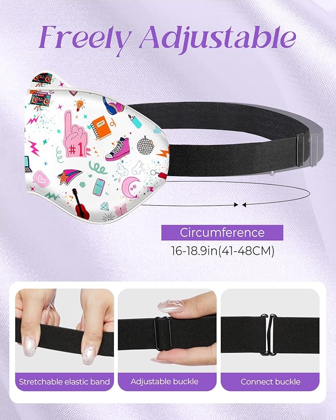 Sleep Mask for Kids - Silk Eye Mask for Sleeping Cute Cartoon Kids Sleep Mask for Boys Girls Teens Soft Smooth Adjustable Straps Silk Kids Eye Cover, TL Element - Bloomnest