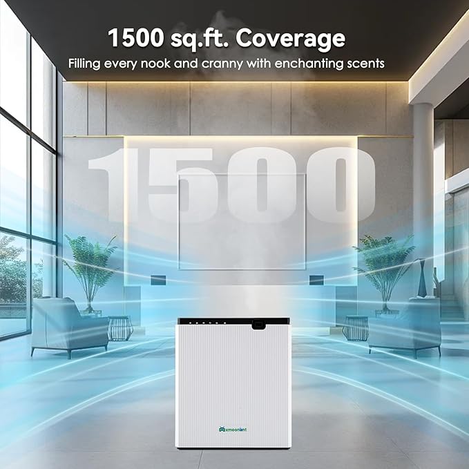 Mxmoonant Scent Air Machine for home 800ML, Aroma Diffuser App Control, Waterless Essential Oil Diffuser for Home, Mall, Office, Spa, Hotel Lobby - Bloomnest