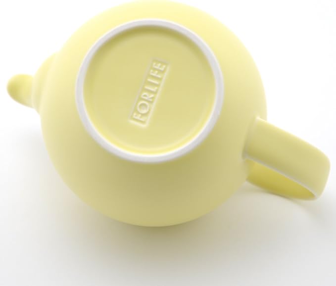 FORLIFE Dew Teapot with Basket Infuser, Lemon Grass, 14 oz/414ml