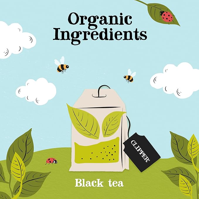Clipper Tea Organic Fairtrade Everyday - USDA Organic, Non-GMO, Fair Trade, Sustainable Caffeinated British Tea, 4 Pack, 320 Unbleached Tea Bags - New Foil Free 100% recyclable packaging - Bloomnest