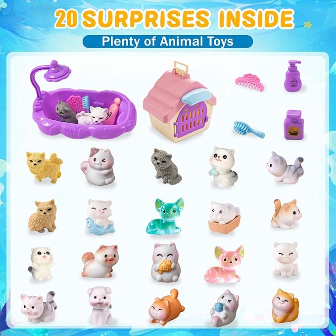 Kids Bath Bombs with Surprise Inside, 20 PackGift Set, Natural Organic Bubble Bath Kids Foam Bath - Bloomnest