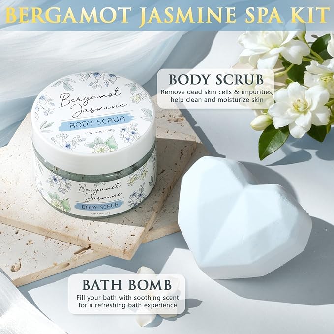 Valentine's Day Birthday Gifts for Women Self Care Package Get Well Soon Gift Baskets, Thinking of You Sympathy Spa Gift Set w/ Crochet Flower Bouquet, Unique Gifts for Women Her Wife Girlfriend Mom