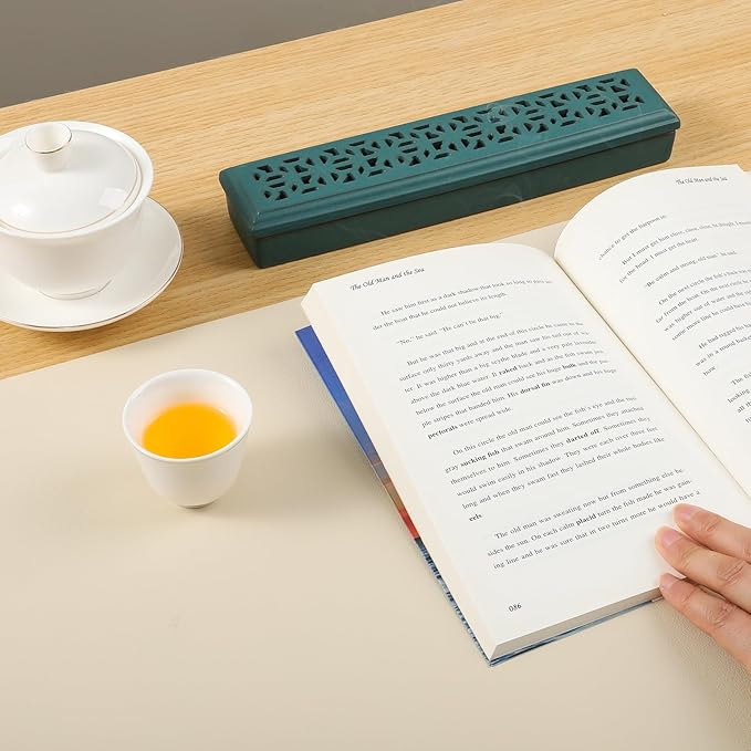 CEREMONY Incense Holder for Sticks，Ceramic Insence-Stick Holder Ash Catcher，Incense Holder Timkburner for Meditation Yoga Spa Room Decor