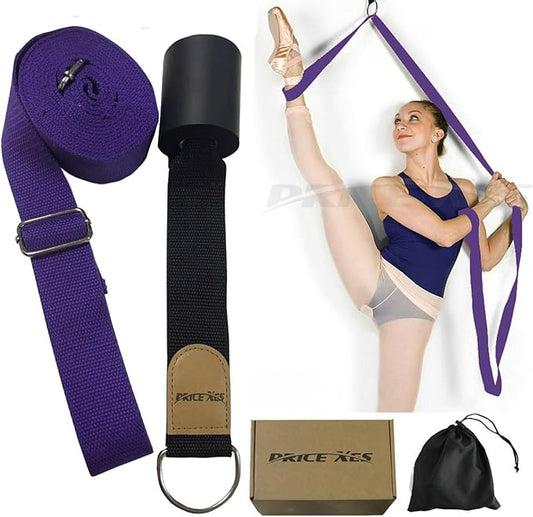 Adjustable Leg Stretcher Lengthen Ballet Stretch Band - Easy Install on Door Flexibility Stretching Leg Strap Great Cheer Dance Gymnastics Trainer Stretching Equipment Taekwondo Training - Bloomnest