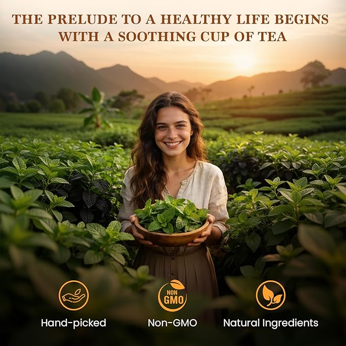 Loose Leaf Tea Sampler Assorted Flavored Tea Gift Set – 5 Natural Blends Relieving Stress & Great Gift For Tea Lovers- Herbal Tea Bags for Freshness, Up to 80 Cups