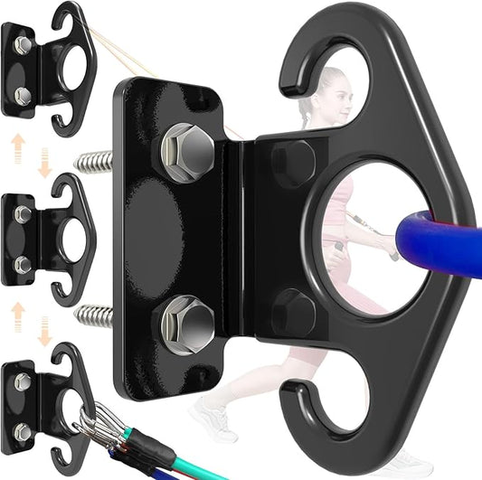 Resistance Band Wall Anchors, Wall Mounted Modular Hooking Platform, Workout Wall Mount Anchor, Training Anchor Mounted Hook Exercise Station for Home Gym Workouts,Yoga,Fitness,Strength Training - Bloomnest