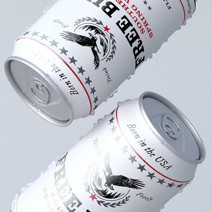 Free Bird Southern Still Spring Water - 12 Pack, 12oz Cans, Zero Calories, Crisp & Clean Pure Georgia Blue Ridge Mountain Water, Naturally Sourced, Shelf-Stable - Bloomnest