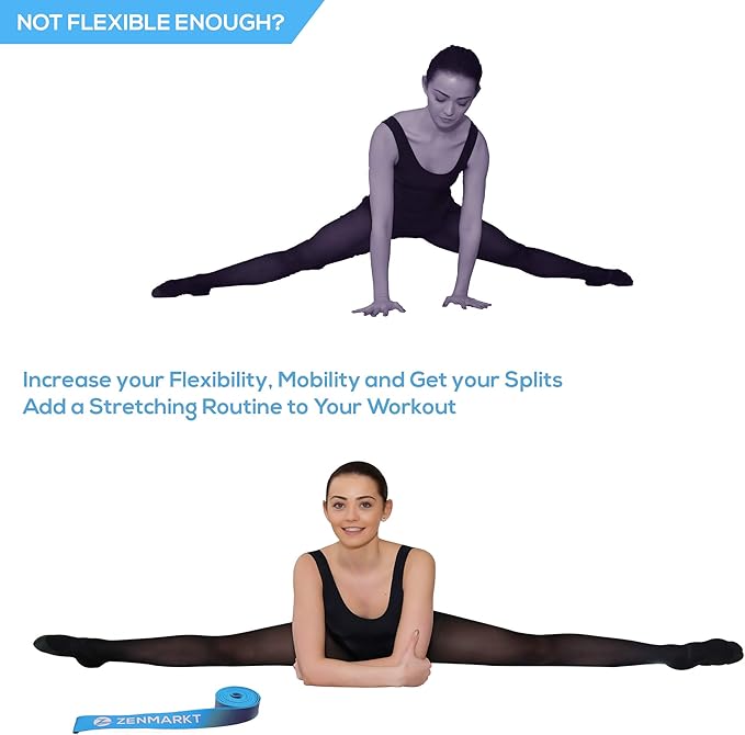 Zenmarkt Ballet Stretch Bands for Flexibility and Strength - Stretch Bands Ideal to Have as Dance Equipment in Every Competition - Suitable for Gymnastics, Cheerleading, and Pilates Training - Bloomnest
