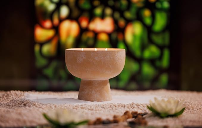 BLUEME Renew - Ivy & Rose, Luxury Candle w/Essential Oils, 3 Wick, Hand-Poured Soy, Cotton Wick, Ceramic - Bloomnest