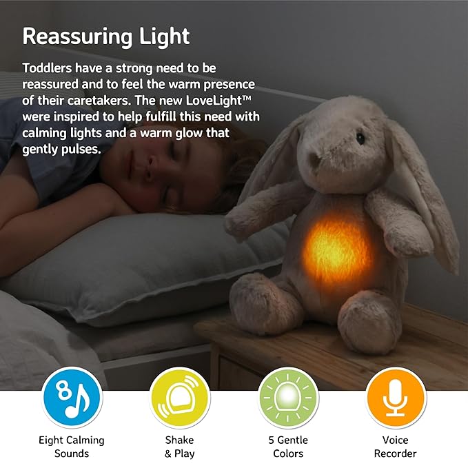 Cloud b Sound Machine with White Noise Soothing Sounds | Record Parent Voice | Adjustable Settings | LoveLight Buddies - Billy Bunny - Bloomnest