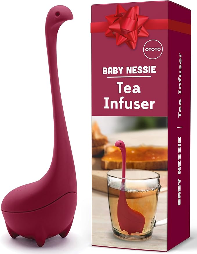 Cute Tea Infuser by OTOTO - Loose Leaf Tea Steeper, Tea Accessories, Tea Diffusers, Tea Infuser for Loose Leaf Tea, Tea Strainers, Cute Gifts, Tea Gift Set, Kitchen Gifts, Cooking Gadgets - Bloomnest