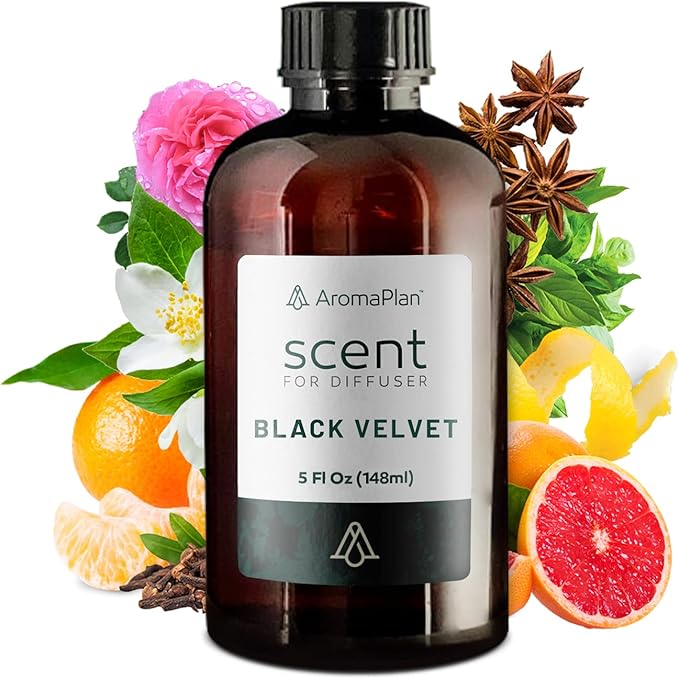 AromaPlan Hotel Scents Golden Velvet 5 Fl Oz (148ml), Home Luxury Aroma & Hotel Fragrance Diffuser Oil- Hotel Diffuser Oil for Aromatherapy- USA Made, Bigger Bottle, Bolder Aroma & Longer Lasting - Bloomnest