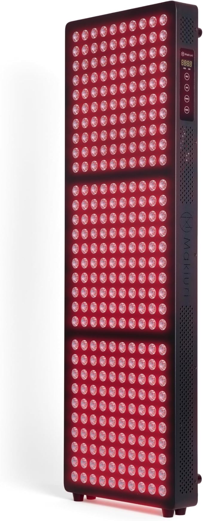 Makiuri Red Light Therapy Panel for Full Body | 630 nm, 660nm, 810nm, 830nm, 850nm | Clinical Grade Red & Near-Infrared LED Light Therapy (5 Wavelengths) | High Irradiance | Neptune (Black 300 LED) Makiuri