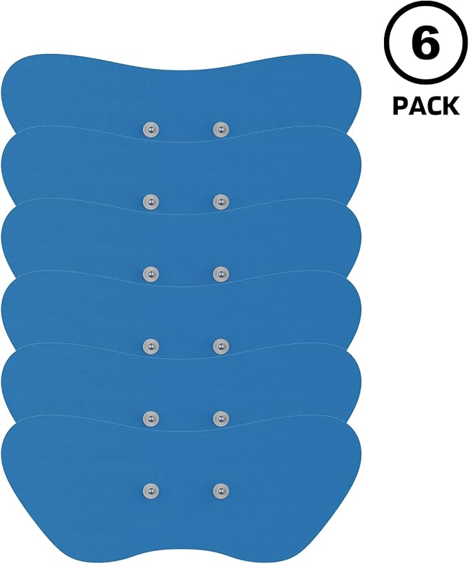 Soterix PainX TENS Unit Electrode Gel Pad Refills - 1 Pack of 6 Pads (Large) - Muscle Stimulator Relaxer Wireless Pads for Relief on Knee, Back, Neck SoterixMedical